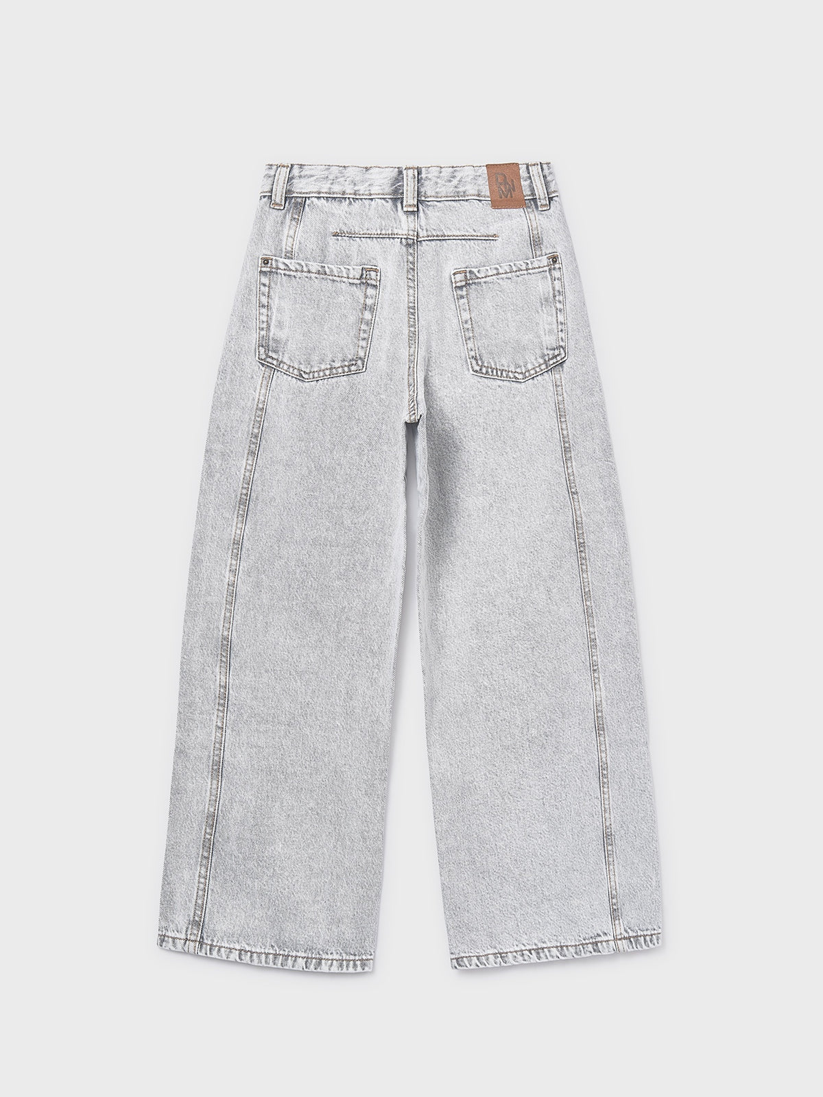 Calça ganga wide leg Cinza (Cinza)  para Menina - Mayoral