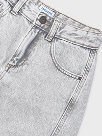 Calça ganga wide leg Cinza (Cinza)  para Menina - Mayoral