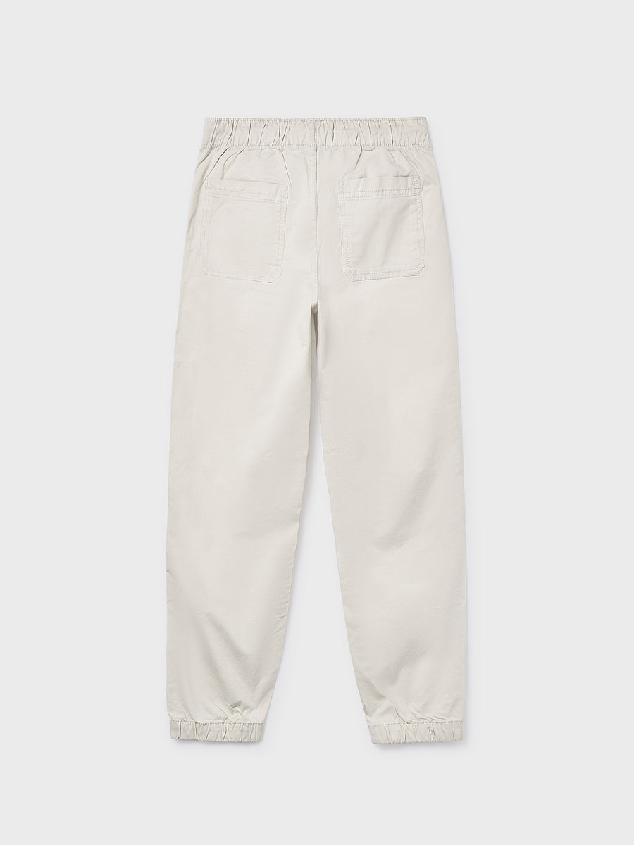 Calça jogger sarja Canamo (Creme / Pérola)  para Menino - Mayoral