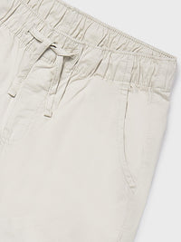 Calça jogger sarja Canamo (Creme / Pérola)  para Menino - Mayoral