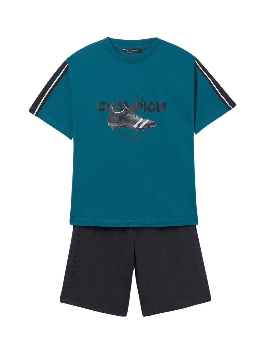 Conj. calção "Champion" Aqua (Verde Água)  para Menino - Mayoral
