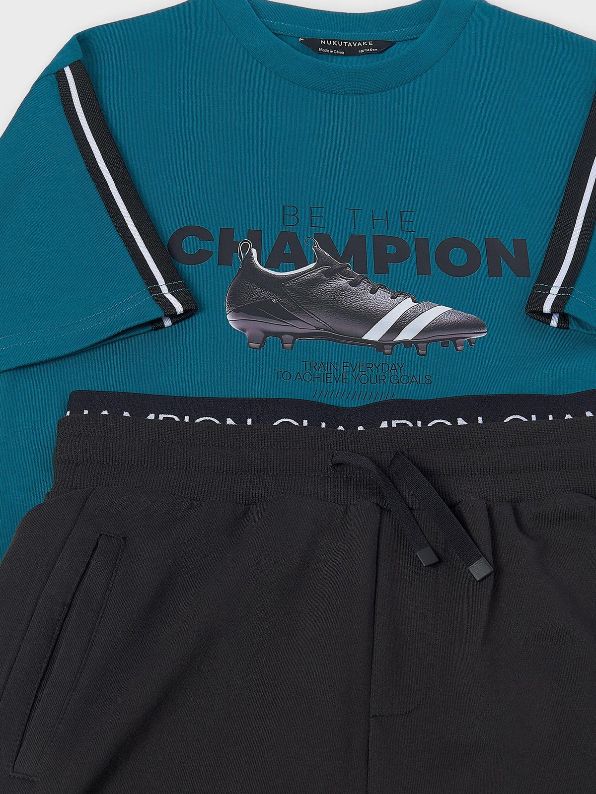 Conj. calção "Champion" Aqua (Verde Água)  para Menino - Mayoral