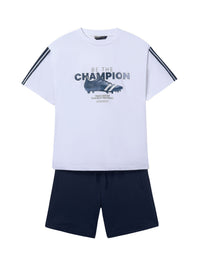 Conj. calção "Champion" Branco (Branco)  para Menino - Mayoral