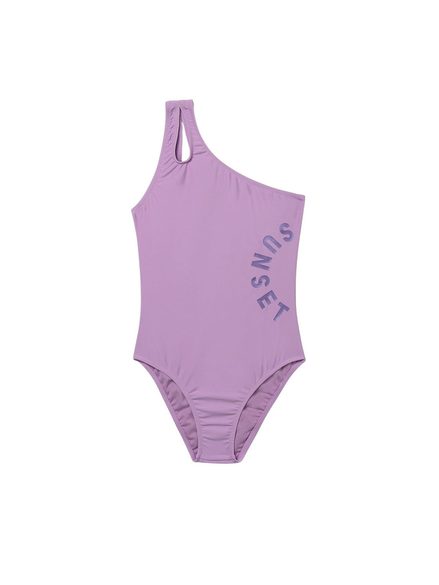 Fato de banho assimétrico Lilac (Lilás)  para Menina - Mayoral