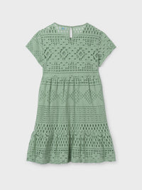 Vestido renda Sálvia (Verde seco)  para Menina - Mayoral