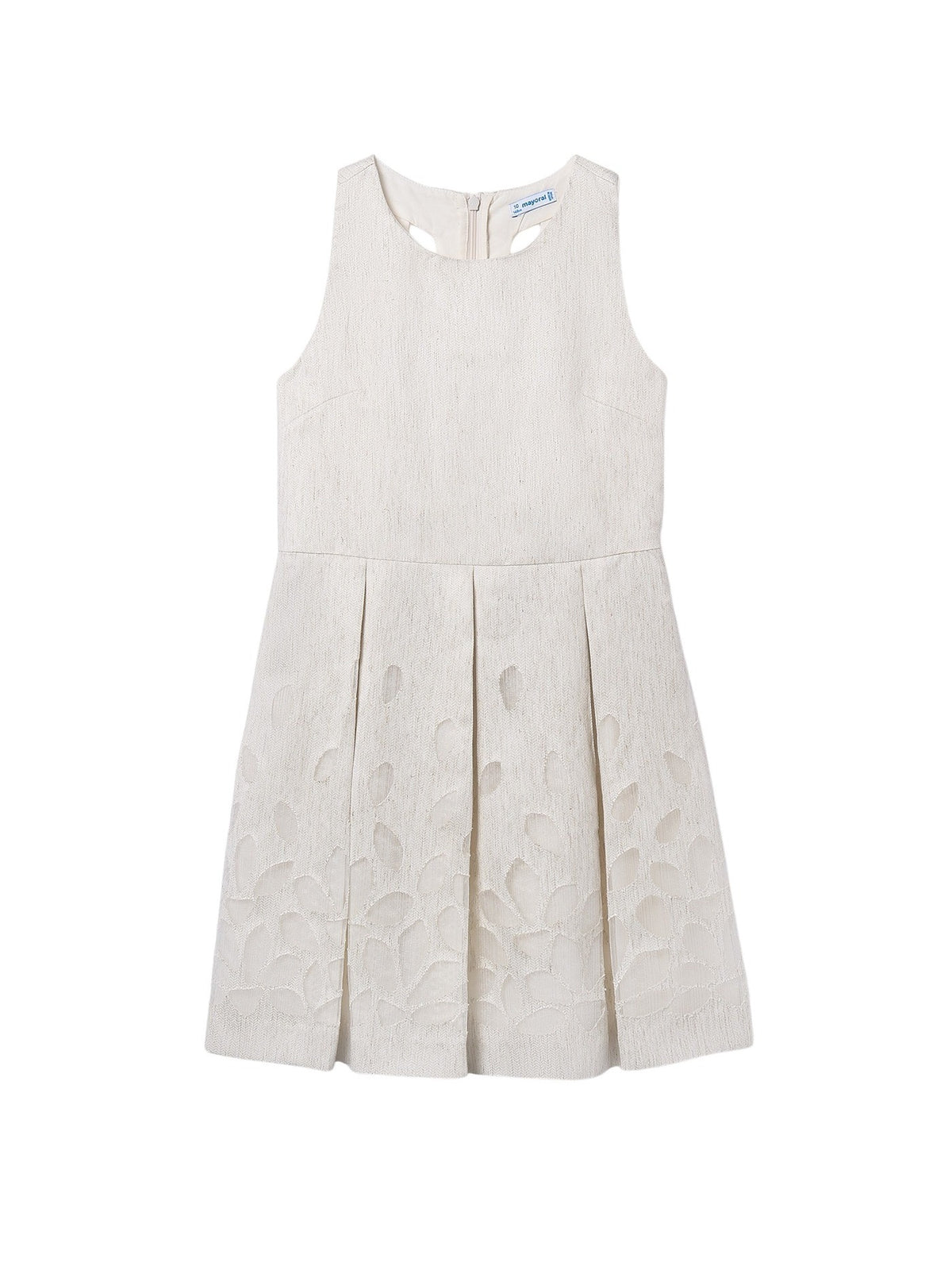 Vestido orla Linho (Bege)  para Menina - Mayoral