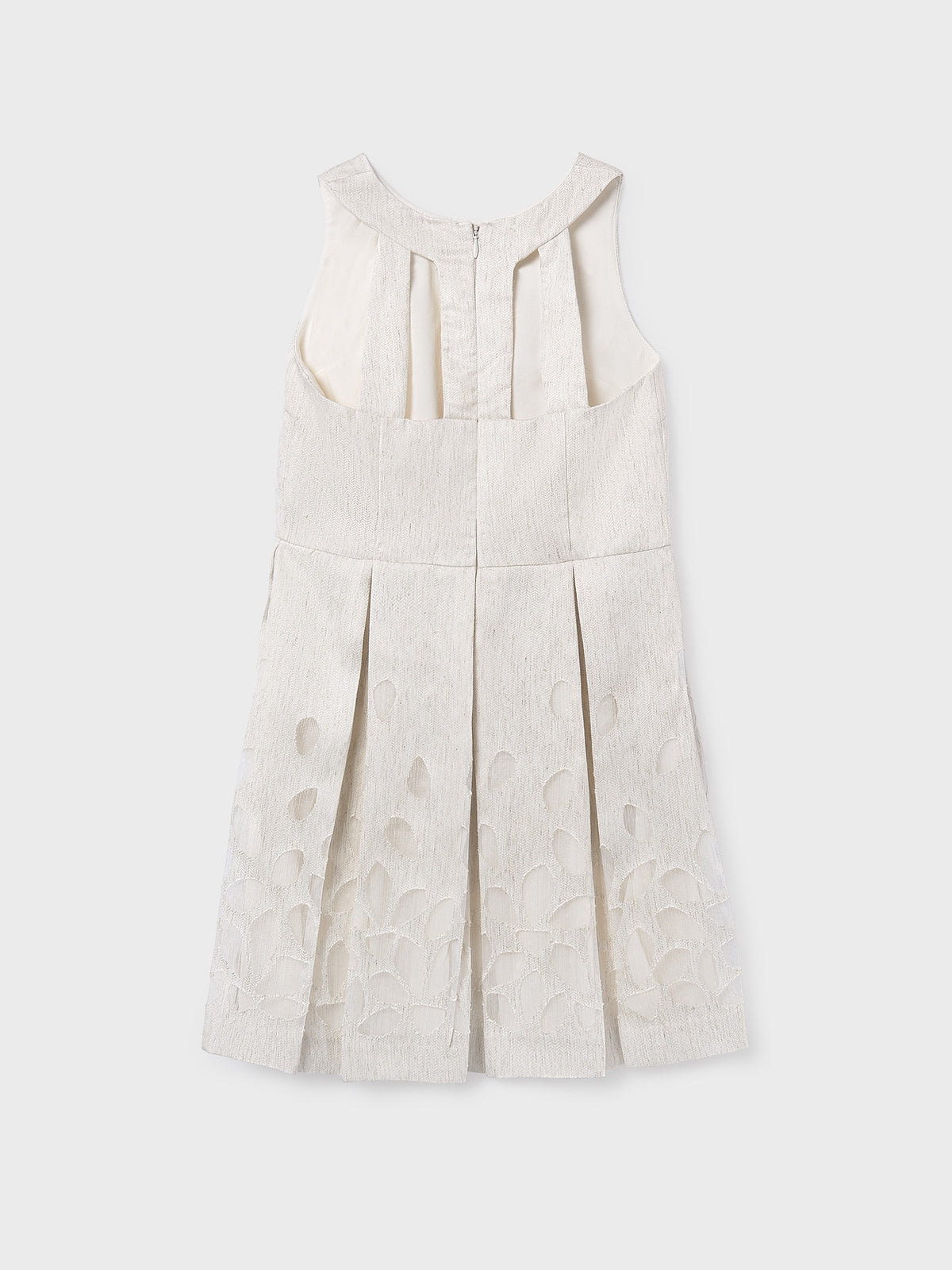 Vestido orla Linho (Bege)  para Menina - Mayoral