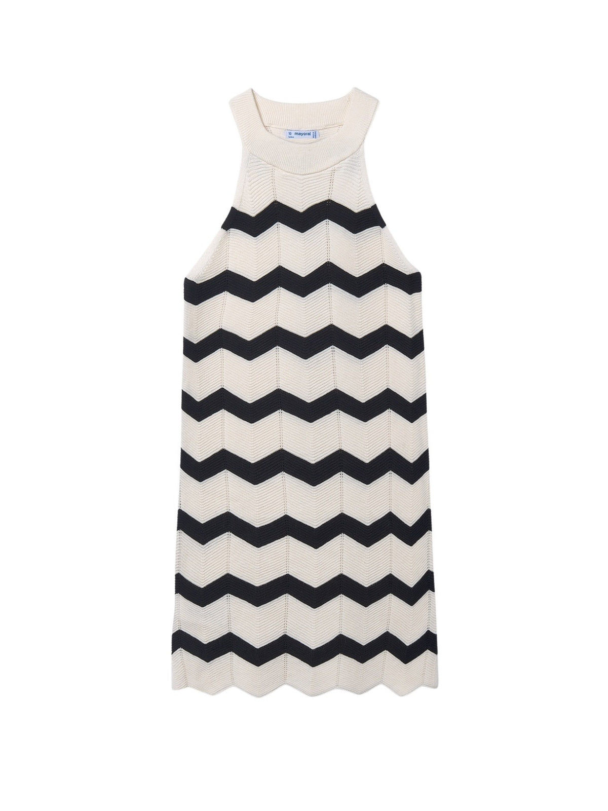Vestido tricot zig zag Crú-preto (Preto)  para Menina - Mayoral