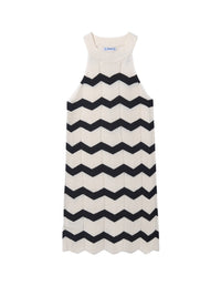 Vestido tricot zig zag Crú-preto (Preto)  para Menina - Mayoral