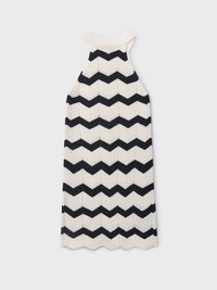 Vestido tricot zig zag Crú-preto (Preto)  para Menina - Mayoral