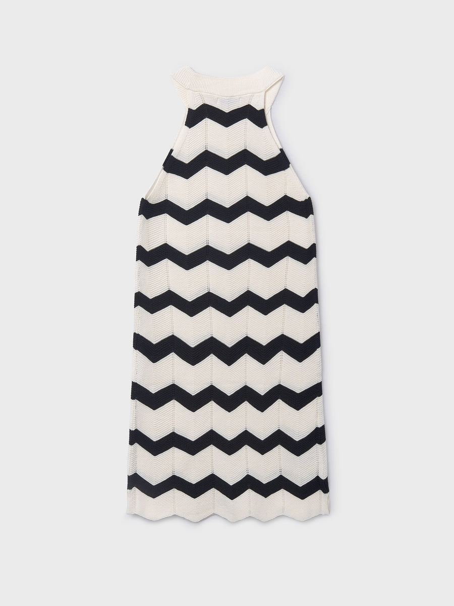 Vestido tricot zig zag Crú-preto (Preto)  para Menina - Mayoral