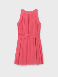 Vestido plissado Coral (Fúcsia)  para Menina - Mayoral