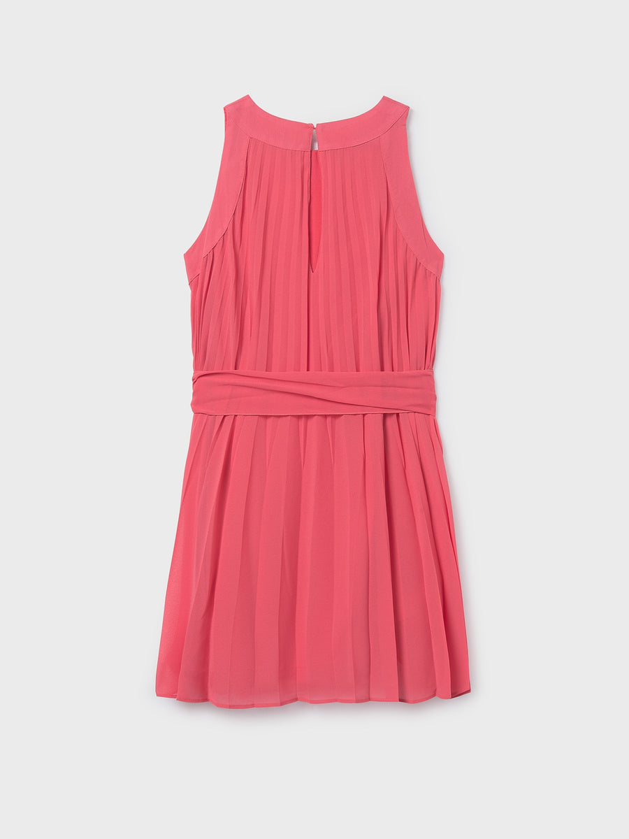 Vestido plissado Coral (Fúcsia)  para Menina - Mayoral