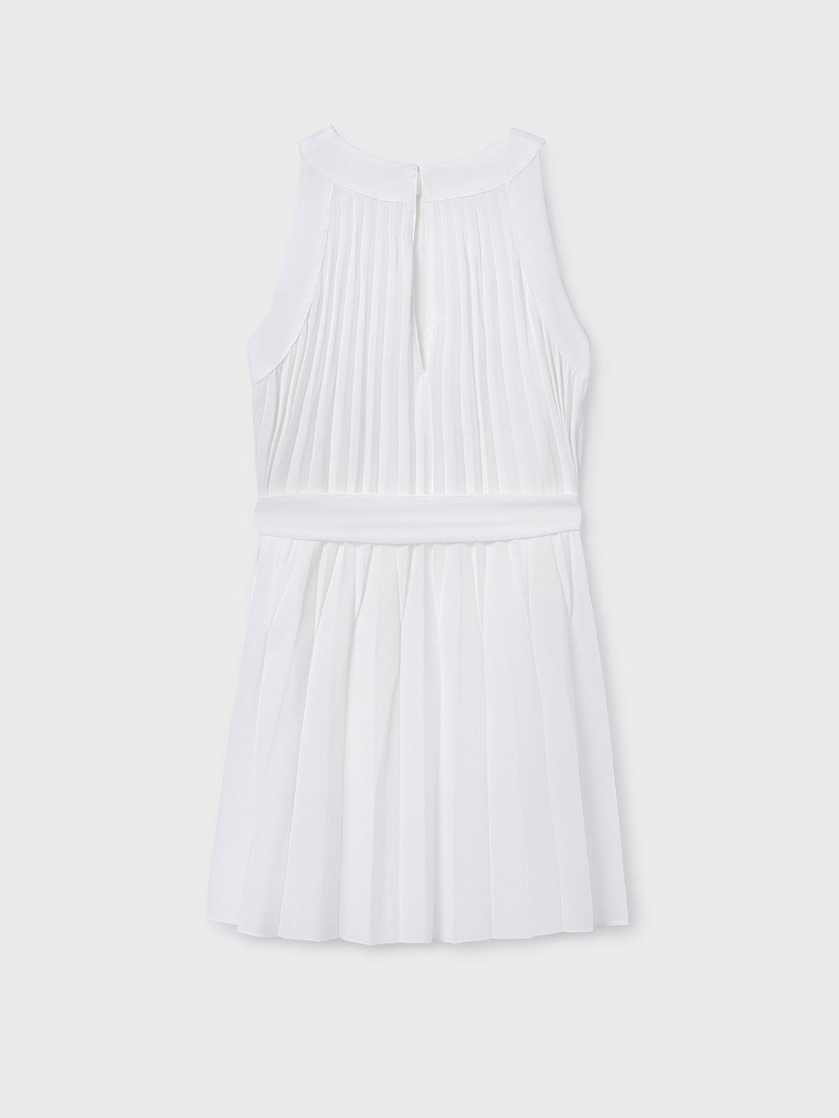 Vestido plissado Crú (Creme / Pérola)  para Menina - Mayoral