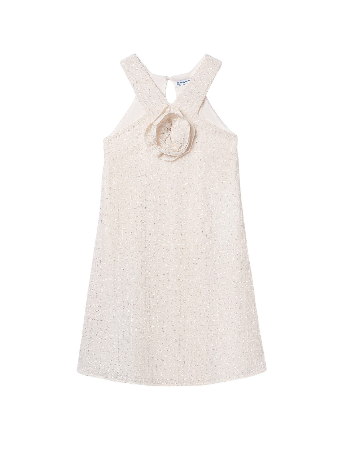 Vestido flor Grão bico (Bege)  para Menina - Mayoral