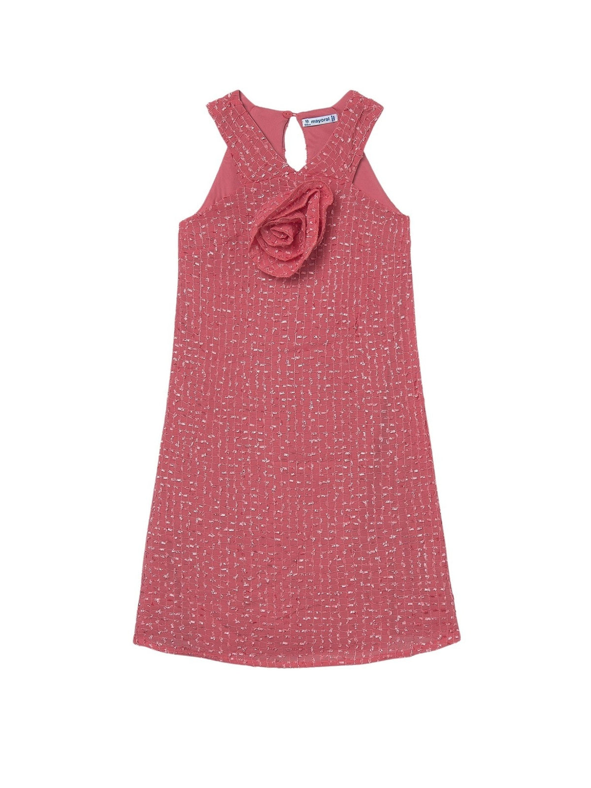 Vestido flor Coral (Tijolo)  para Menina - Mayoral