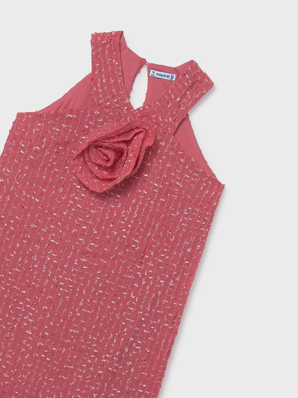 Vestido flor Coral (Tijolo)  para Menina - Mayoral