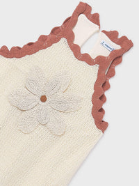 Vestido tricot Osso-arci (Creme / Pérola)  para Menina - Mayoral