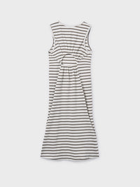 Vestido midi riscas Crú-preto (Preto)  para Menina - Mayoral