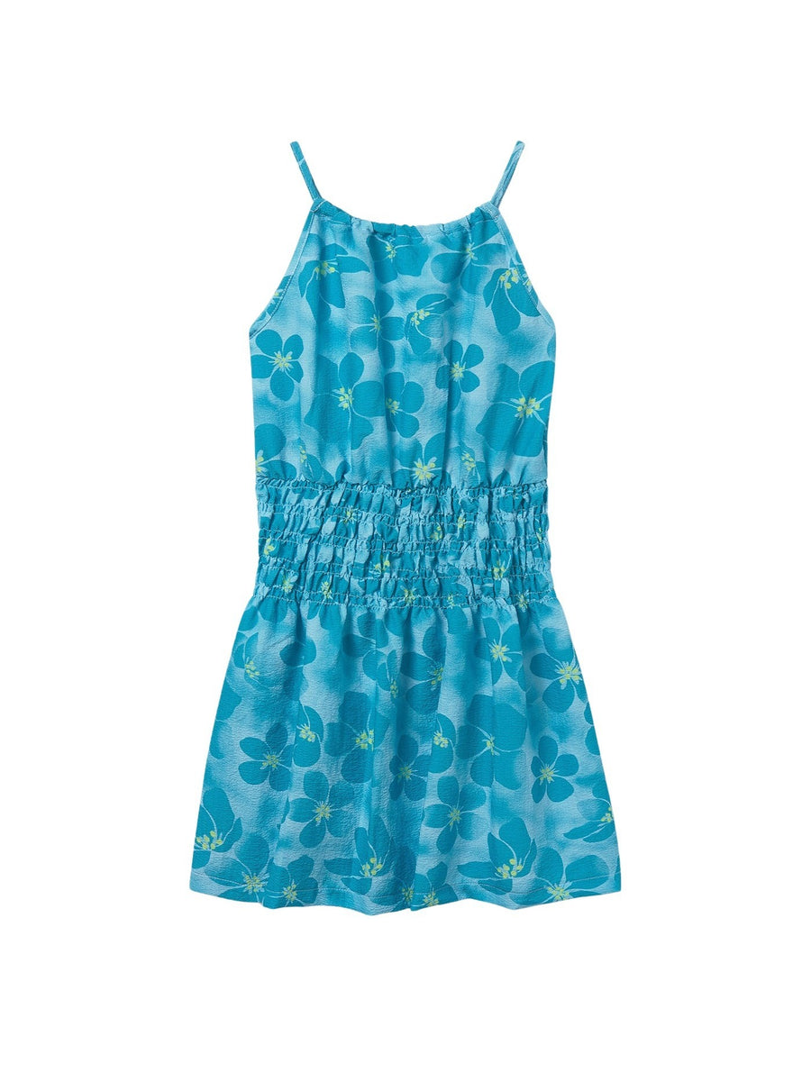 Vestido estampado alças Pacífico (Turquesa)  para Menina - Mayoral