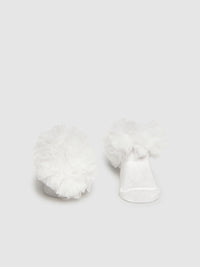 Set bandolete e soquetes Branco (Branco)  para Bebé Menina - Mayoral