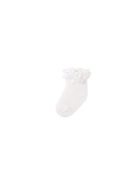 Soquetes com folhos Branco (Branco)  para Bebé Menina - Mayoral