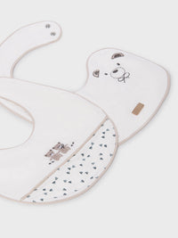 Set 2 babetes Crú (Creme / Pérola)  para Bebé Menino - Mayoral