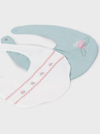 Set 2 babetes Aqua (Verde Água)  para Bebé Menina - Mayoral
