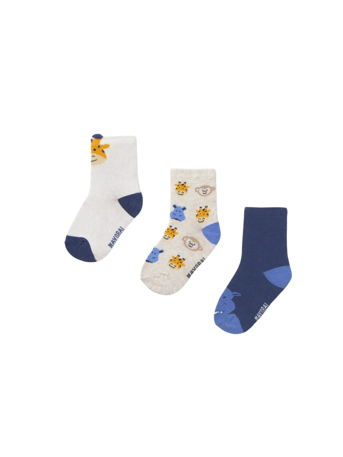 Set 2 soquetes aplicações Oceano (Azul)  para Bebé Menino - Mayoral