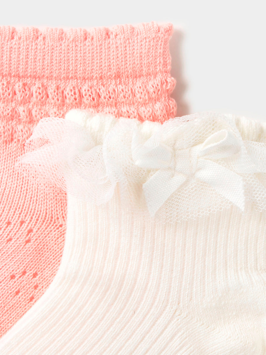 Pack 2 soquetes Blossom (Rosa)  para Bebé Menina - Mayoral