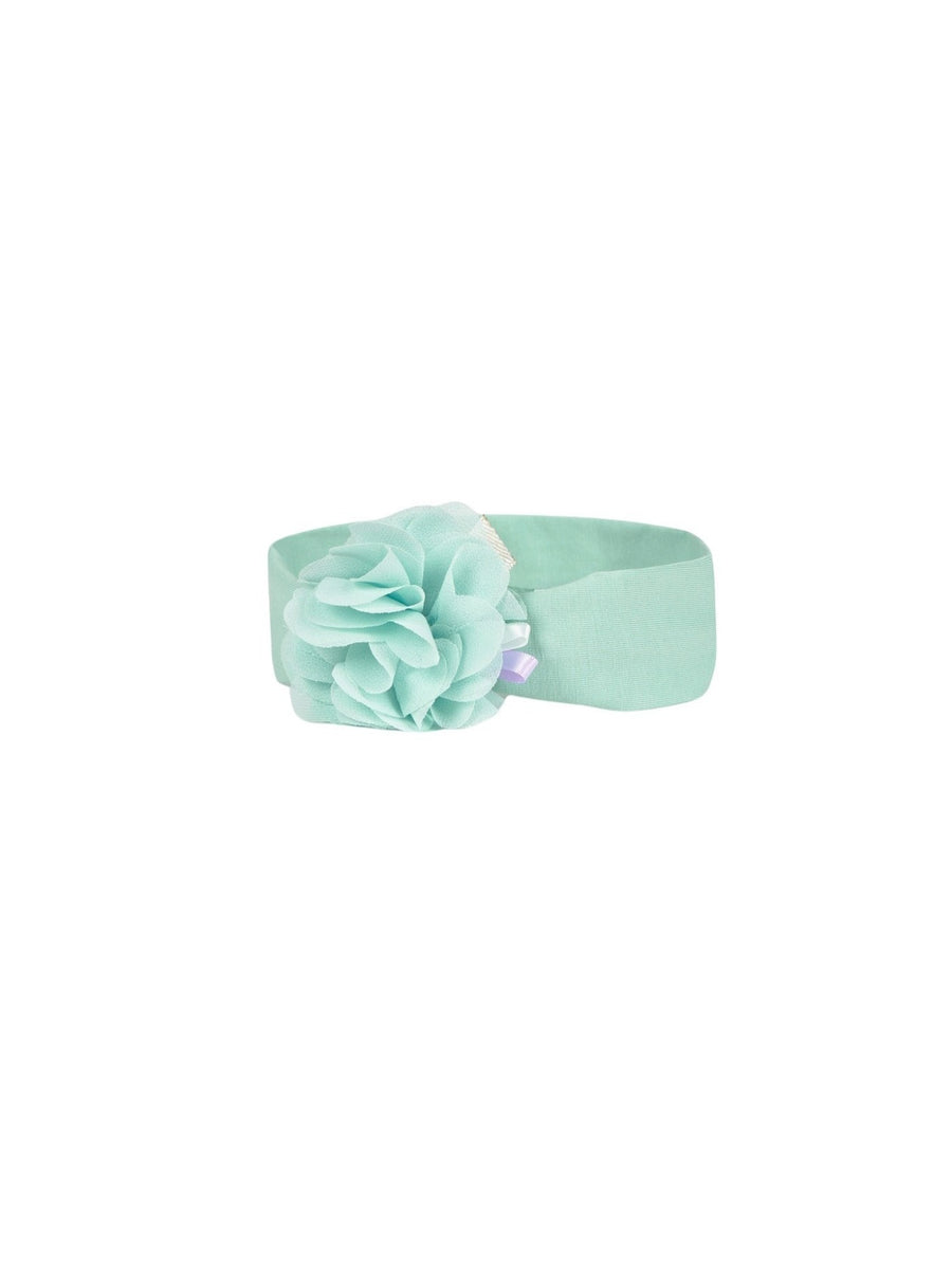 Faixa de cabelo malha c/flor Lago (Verde seco)  para Bebé Menina - Mayoral