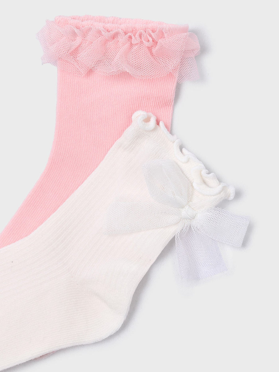 Pack 2 soquetes Blossom (Rosa)  para Menina - Mayoral