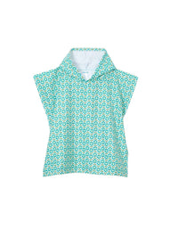 Poncho de praia estampado Oceano (Turquesa)  para Menina - Mayoral