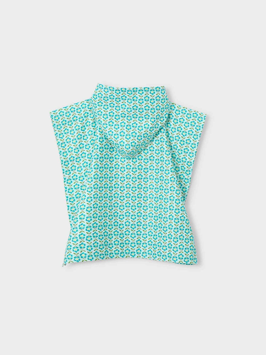 Poncho de praia estampado Oceano (Turquesa)  para Menina - Mayoral