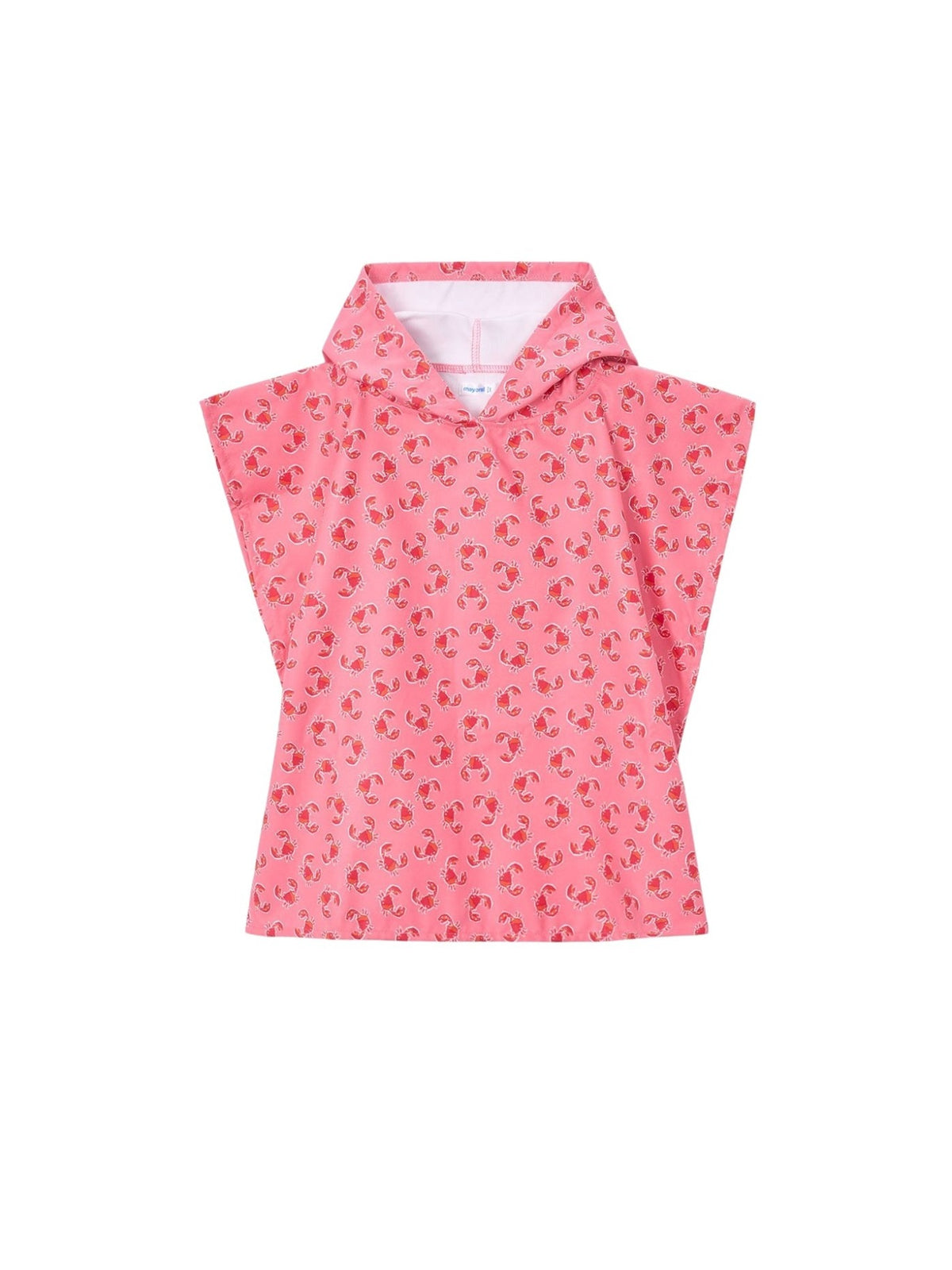 Poncho de praia estampado Gerânio (Rosa)  para Menina - Mayoral