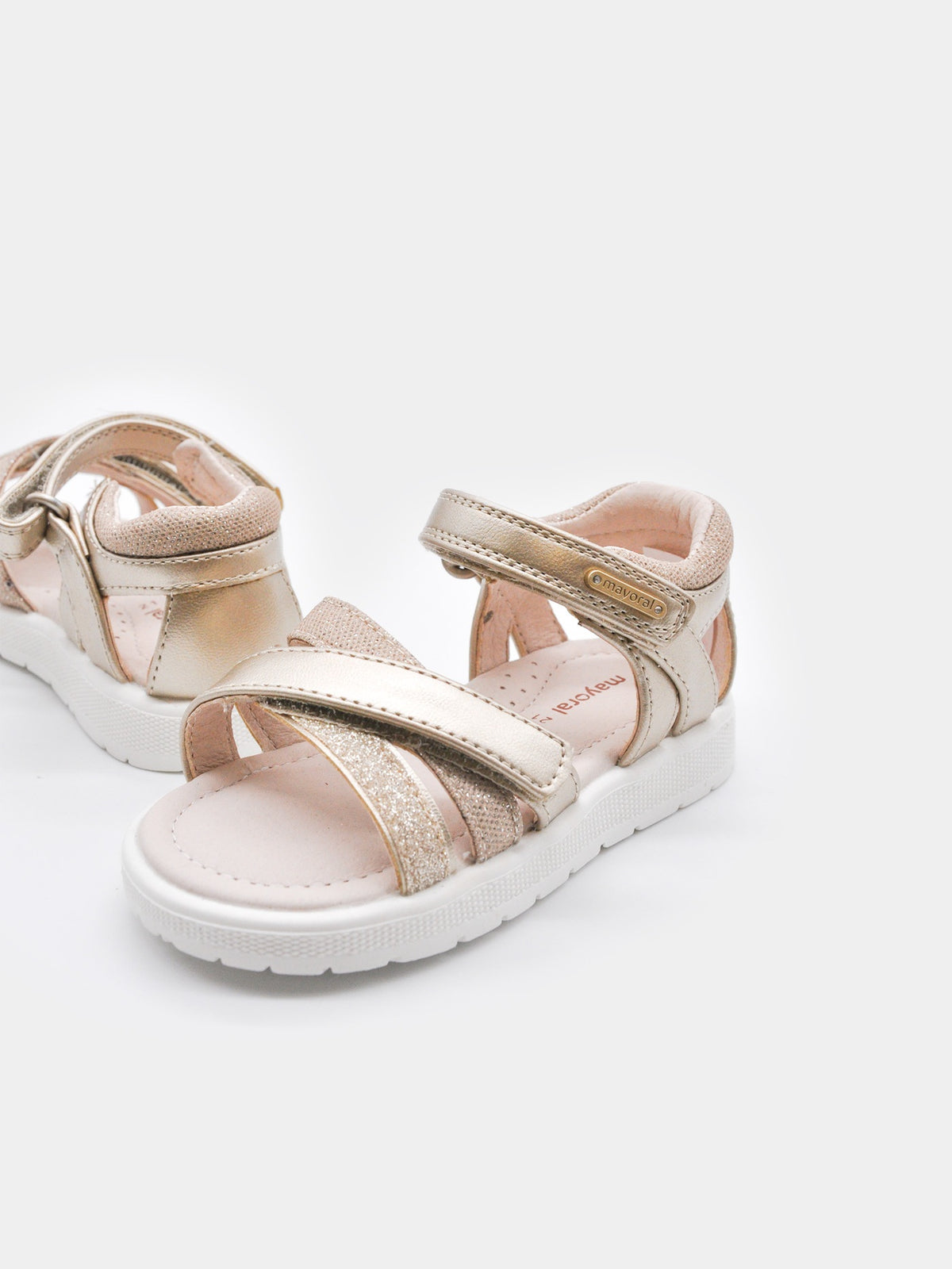 Sandálias tiras velcro Ouro (Dourado)  para Bebé Menina - Mayoral