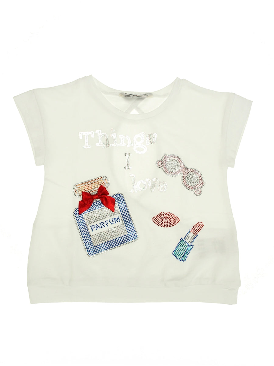 Camiseta perfume Branco (Branco)  para Menina - Mayoral