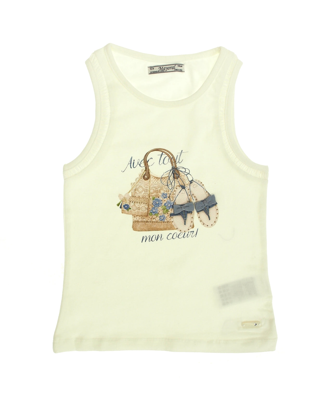 Camiseta complementos Celeste (Celeste)  para Menina - Mayoral