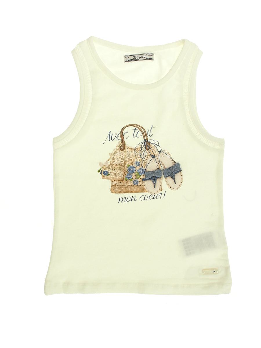 Camiseta complementos Celeste (Celeste)  para Menina - Mayoral