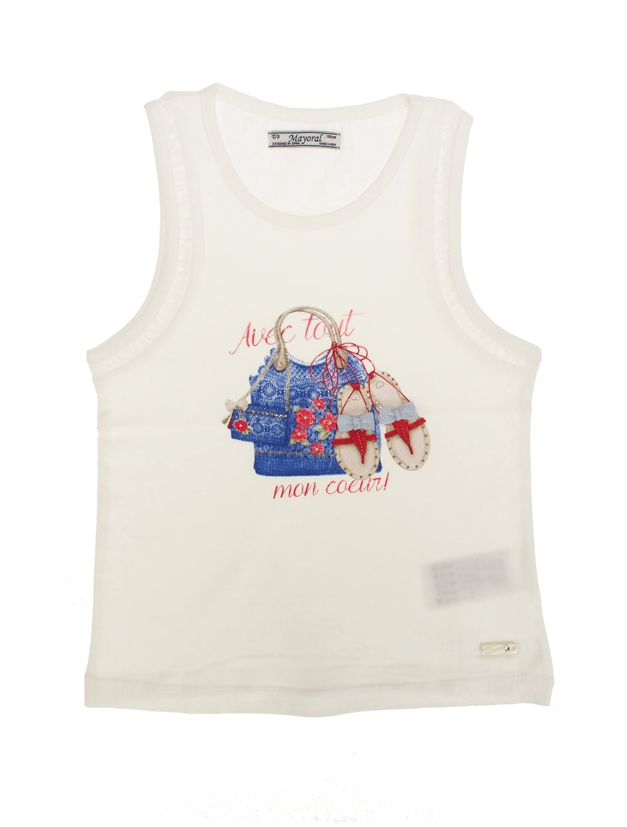Camiseta complementos Azulão (Azul)  para Menina - Mayoral