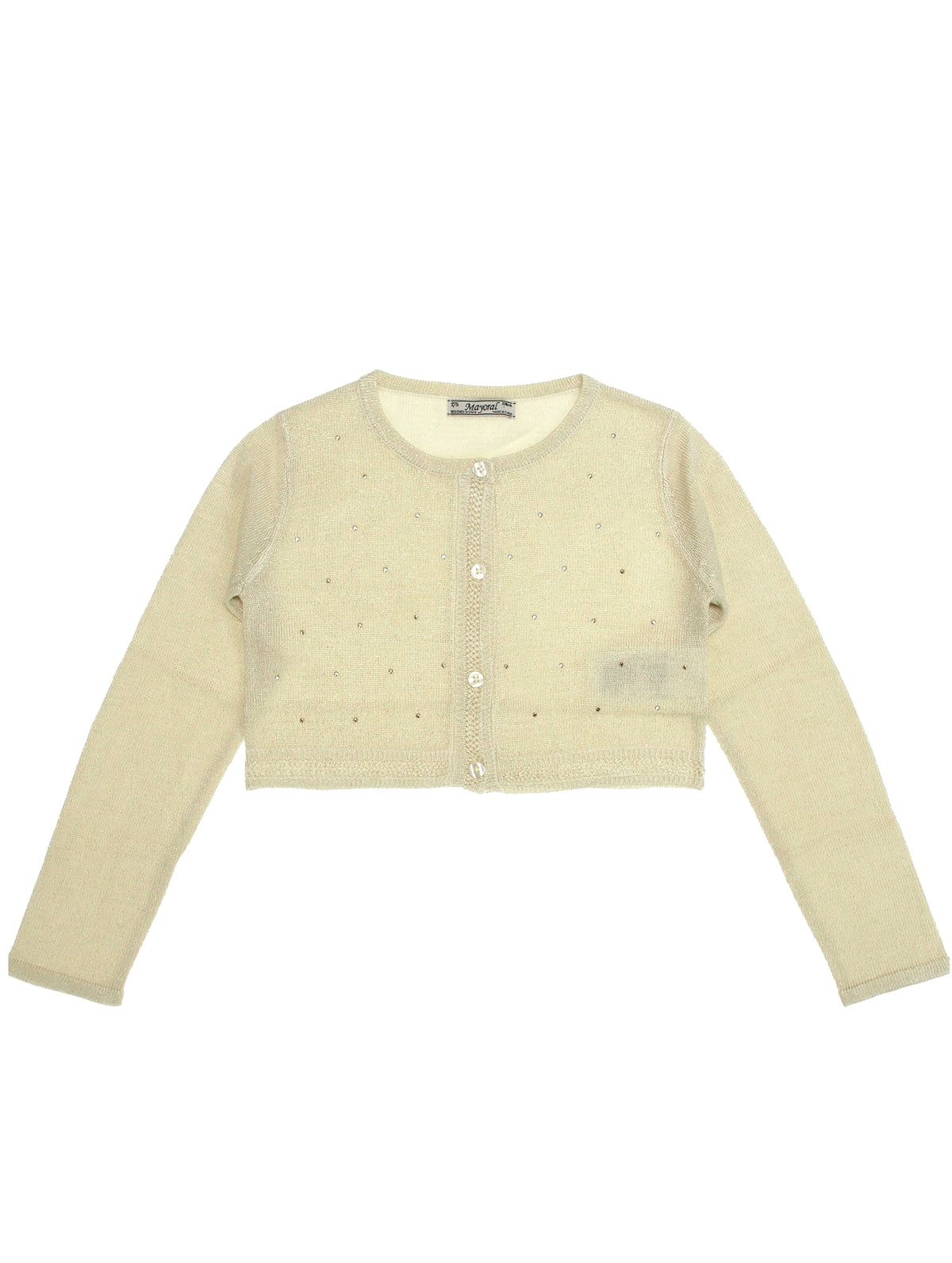 Casaco tricot strass Dourado (Dourado)  para Menina - Mayoral