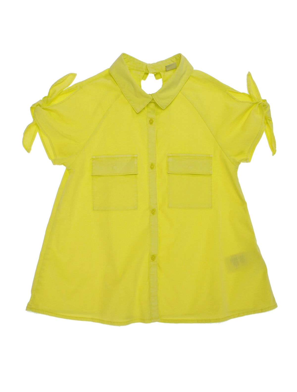 Blusa popeline bolsos Limonada (Amarelo)  para Menina - Mayoral