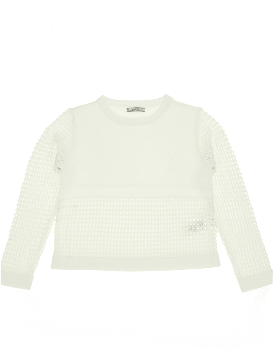 Jersey Branco (Branco)  para Menina - Mayoral