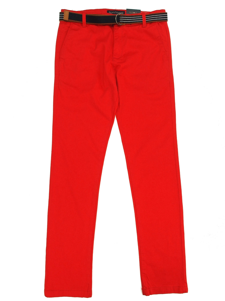 Calça chino com cinto Verm-alarj (Vermelho)  para Menino - Mayoral
