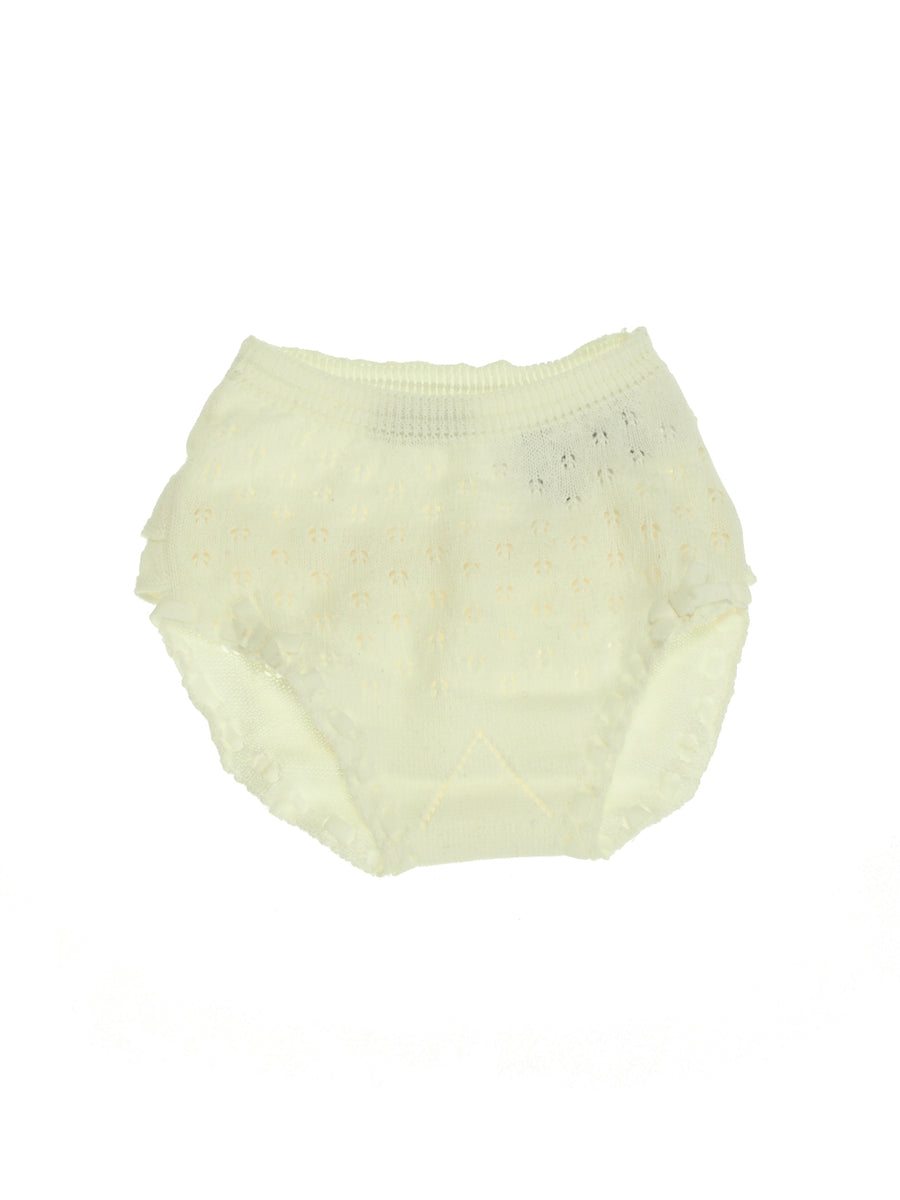 Cuequita tricot Crú (Creme / Pérola)  para Bebé Menina - Mayoral