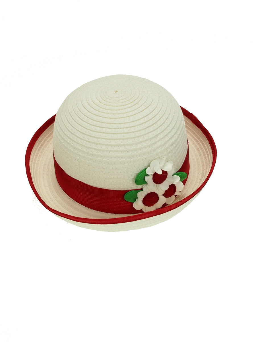 Chapéu rafia flores Melancia (Vermelho)  para Bebé Menina - Mayoral