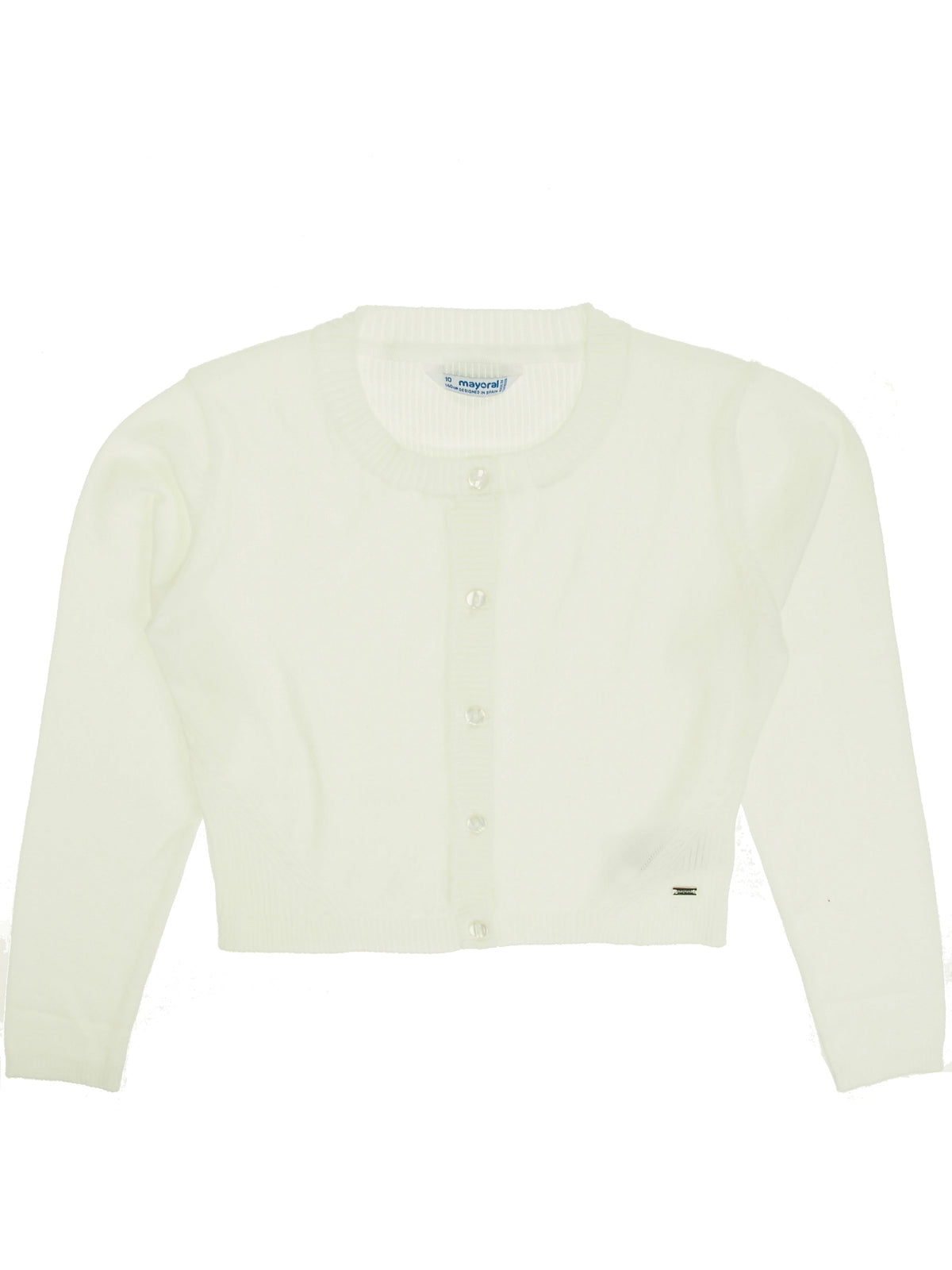 Casaco tricot básico Branco (Branco)  para Menina - Mayoral