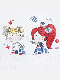 Camiseta folhos Bco-marinh (Marinho)  para Bebé Menina - Mayoral