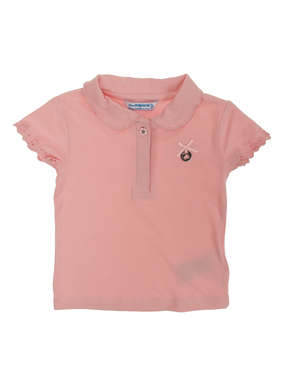 Polo m/curta fantasia Rosa (Rosa)  para Bebé Menina - Mayoral
