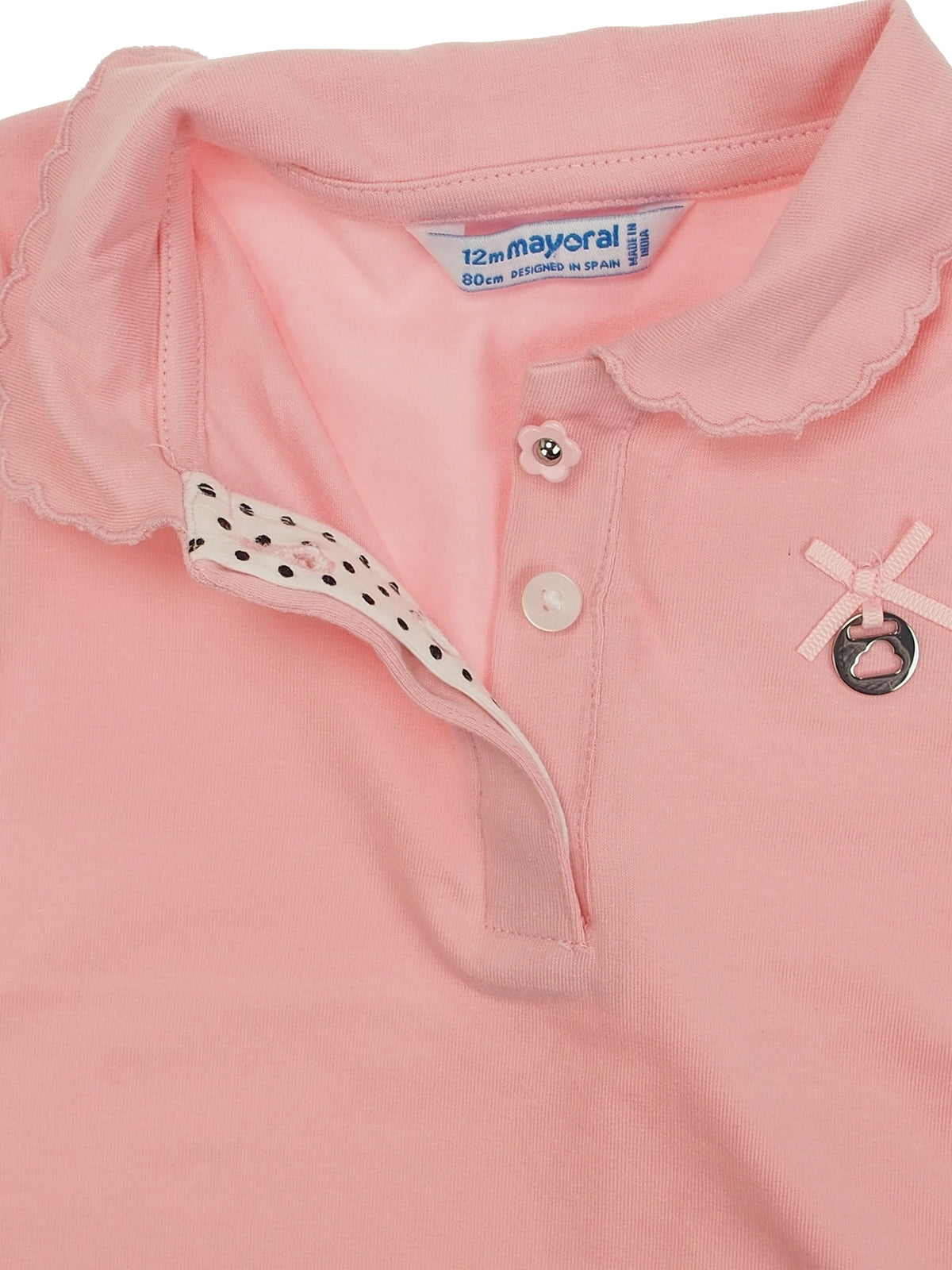 Polo m/curta fantasia Rosa (Rosa)  para Bebé Menina - Mayoral